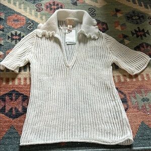 H&M White Knit Sweater